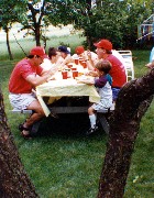 Andy McDougal; Pasta Party Onzes prior to section V Game